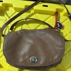 Coach Tan Leather Shoulder Bag